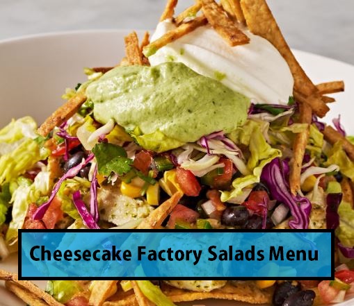 The Cheesecake Factory Salads Menu